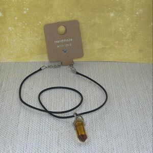 Amber Pendant Necklace
